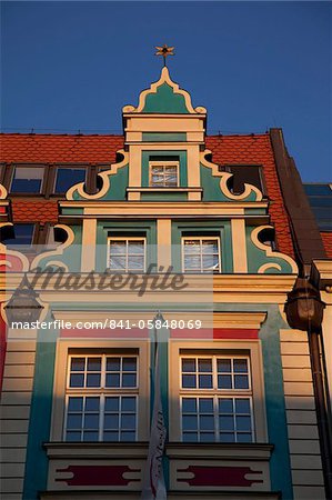 Colourful facades, Market Square, Old Town, Wroclaw, Silesia, Poland, Europe