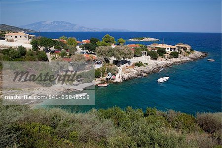 Makrigialos village and Cephalonia Island, Zakynthos, Ionian Islands, Greek Islands, Greece, Europe