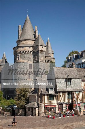 Vitre Castle, Vitre, Brittany, France, Europe