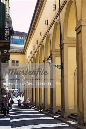 The Vasari Corridor (Corridoio Vasariano), UNESCO World Heritage Site, Florence, Tuscany, Italy, Europe