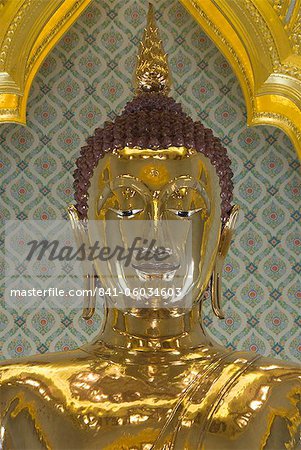 Golden Buddha statue, Wat Tramit (Temple of the Golden Buddha), Bangkok, Thailand, Southeast Asia, Asia