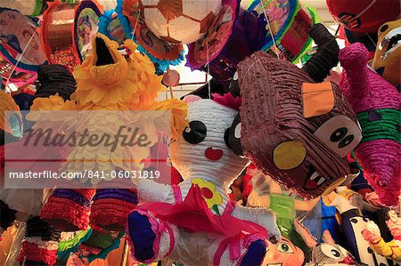 Pinatas, Market, Xochimilco, Mexico City, Mexico, North America