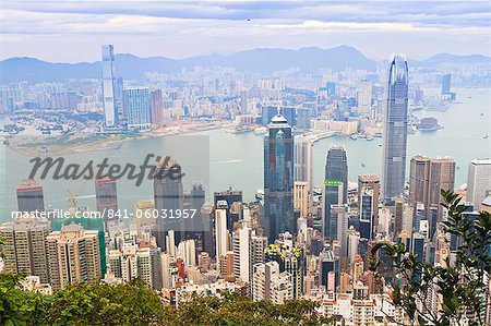 Cityscape from Victoria Peak, Hong Kong, China, Asia Cityscape from Victoria Peak, Hong Kong, China, Asia