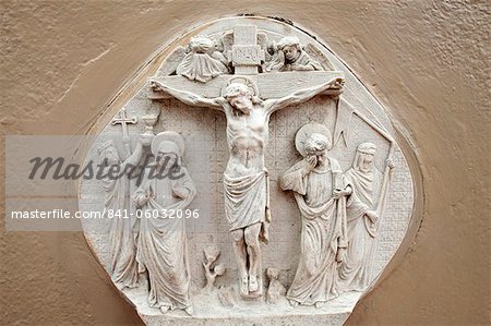 Station on the Way of the Cross, Cotonou, Benin, West Africa, Africa