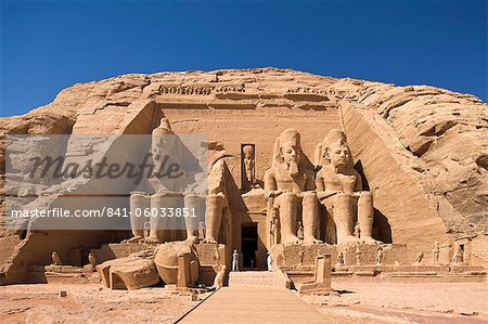 The Temple of Re-Herakhte at Abu Simbel, UNESCO World Heritage Site, Nubia, Egypt, North Africa, Africa