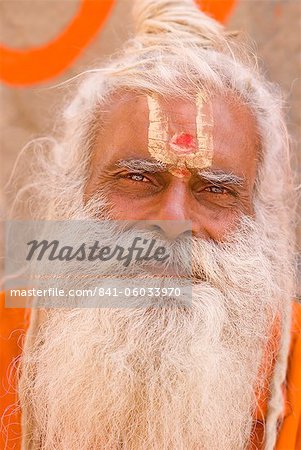 Holy man (Sadhu), Varanasi, Uttar Pradesh, India, Asia