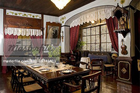 Villa Tortuga, a guesthouse in a restored 19th century heritage house, Taal, Batangas, Philippines, Southeast Asia, Asia