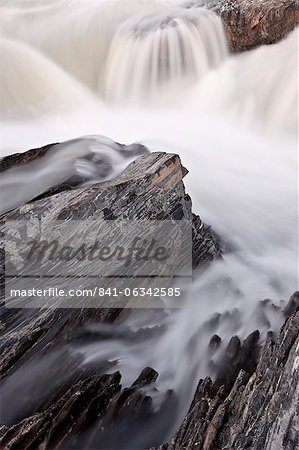 Falls on the Kicking Horse River, Yoho National Park, UNESCO World Heritage Site, British Columbia, Canada, North America