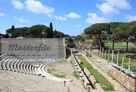 Amphitheatre, Ostia Antica, Rome, Lazio, Italy, Europe