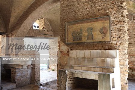 Decoration, Ostia Antica, Rome, Lazio, Italy, Europe