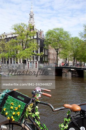 Zuiderkerk and Canal, Amsterdam, Holland, Europe