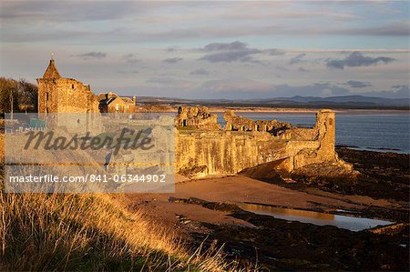 The Castle at sunrise, St Andrews, Fife, Scotland The Castle at sunrise, St Andrews, Fife, Scotland