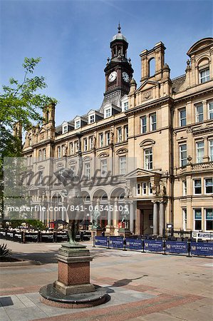 Old Post Office Building in City Square, Leeds, West Yorkshire, Yorkshire, England, United Kingdom, Europe