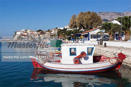 Fishing harbour, Ormos Marathokampos, Samos, Aegean Islands, Greece