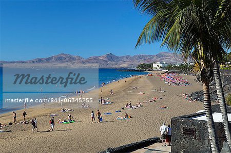 Playa Grande, Puerto del Carmen, Lanzarote, Canary Islands, Spain