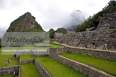 Agricultural terraces, Machu Picchu, peru, peruvian, south america, south american, latin america, latin american South America. The lost city of the Inca was rediscovered by Hiram Bingham in 1911