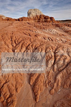 Erosion patterns in red-rock soil, Grand Staircase-Escalante National Monument, Utah, United States of America, North America
