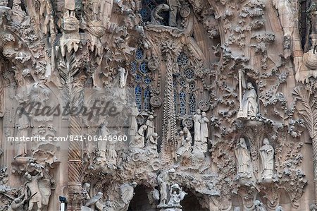 Sagrada Familia Cathedral by Gaudi, UNESCO World Heritage Site, Barcelona, Catalunya (Catalonia) (Cataluna), Spain, Europe