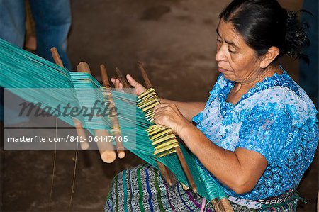 Mayan woman's weaver cooperative in Santiago Atitlan, Guatemala, Central America