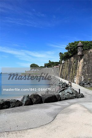 Old City Wall, UNESCO World Heritage Site, Old San Juan, San Juan, Puerto Rico, West Indies, Caribbean, United States of America, Central America