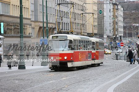 Tramway, Prague old town, Prague, Czech Repubic, Europe