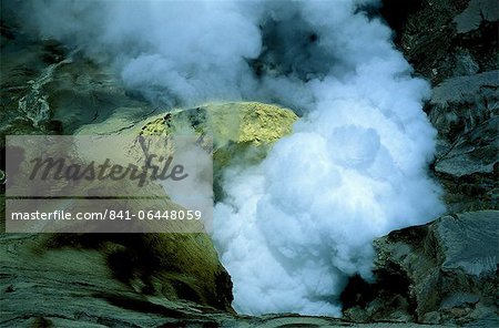 Bromo volcano crater on Java, Indonesia, Southeast Asia, Asia