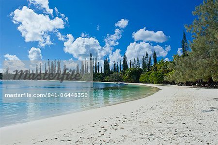 White sand beach, Bay de Kanumera, Ile des Pins, New Caledonia, Melanesia, South Pacific, Pacific