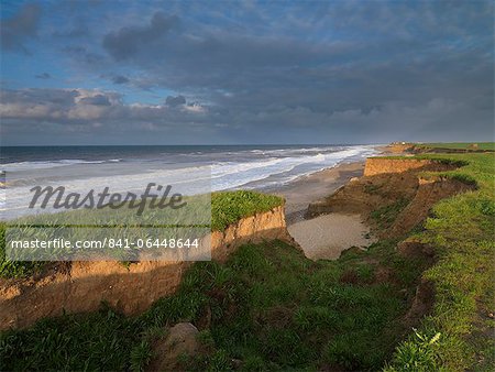 The heavily eroded cliffs at Happisburgh, Norfolk, England, United Kingdom, Europe