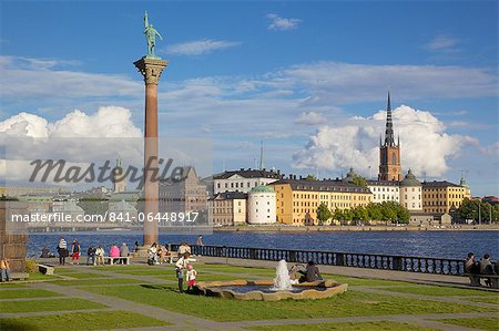 City skyline from City Hall, Stockholm, Sweden, Scandinavia, Europe