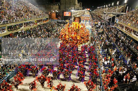 Carnival parade at the Sambodrome, Rio de Janeiro, Brazil, South America