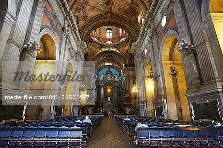 Interior of Our Lady of Candelaria Church, Centro, Rio de Janeiro, Brazil, South America
