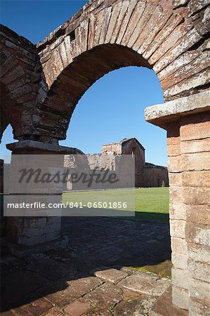 Ruins of Jesuit mission at Trinidad (La Santisima Trinidad de Parana), UNESCO World Heritage Site, Parana Plateau, Paraguay, South America