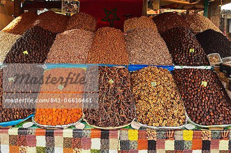 Fruit display, Marrakesh, Morocco, North Africa, Africa