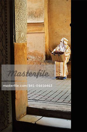 Street scene in the old town, Medina, Marrakesh, Morocco, North Africa, Africa