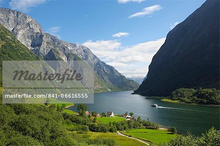 Naeroyfjorden, near Bakka, Sogn og Fjordane, UNESCO World Heritage site, Norway, Scandinavia, Europe