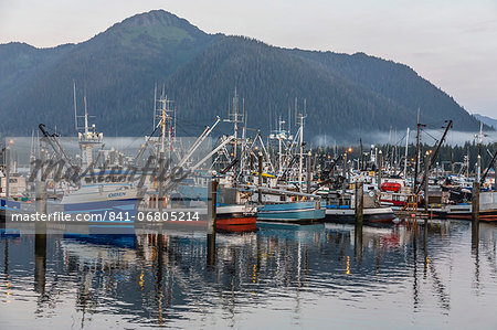 The Norwegian fishing town of Petersburg, Southeast Alaska, United States of America, North America