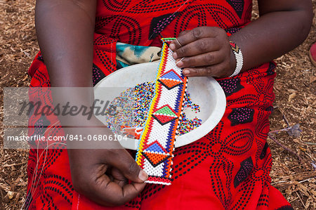 Premium Vector  Bead african ornament maasai ethnic background