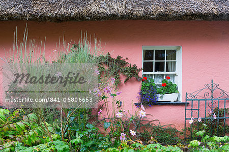 Golden Vale Farmhouse in Bunratty Castle and Folk Park, County Clare, Munster, Republic of Ireland, Europe