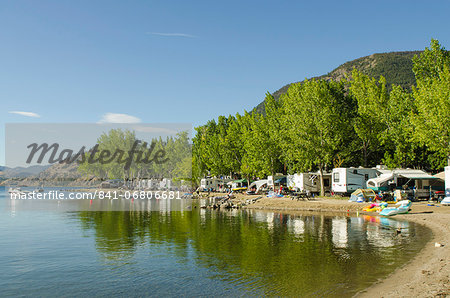 Wright's Beach Camp on Skaha Lake, Penticton, British Columbia, Canada, North America