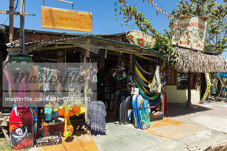 Tourist goods shop in the centre of this laid-back village & resort, Samara, Guanacaste Province, Nicoya Peninsula, Costa Rica, Central America