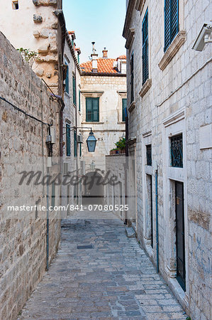 Dubrovnik Old Town side street, Croatia, Europe