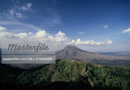 View of Gunung Batur in Bali, Indonesia, Southeast Asia, Asia