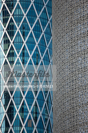 Buildings in Doha, Qatar, Middle East Buildings in Doha, Qatar, Middle East