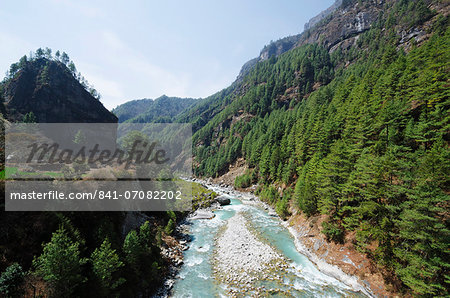 Bhote Kosi River, Solu Khumbu Everest Region, Sagarmatha National Park, UNESCO World Heritage Site, Nepal, Himalayas, Asia