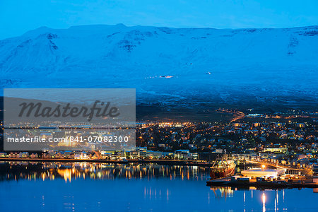 Akureyri waterfront, Iceland, Polar Regions