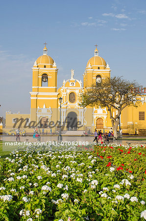 Cathedral of Trujillo from Plaza de Armas, Trujillo, Peru, South America