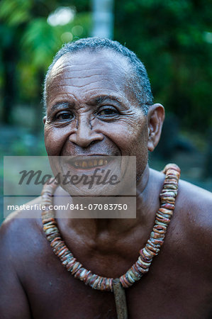Old islander on the Island of Yap, Federated States of Micronesia, Caroline Islands, Pacific