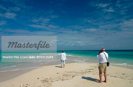 Retired couple on holiday in, Zanzibar