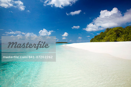Tropical beach, Baa Atoll, Maldives, Indian Ocean, Asia