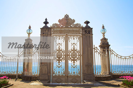 Gate to the Bosphorus, Dolmabahce Palace, Istanbul, Turkey, Europe Gate to the Bosphorus, Dolmabahce Palace, Istanbul, Turkey, Europe